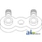 A & I Products Extension, Manifold 1/2";  Pad Mount, (2) 1/4" Male Ports 3.5" x3.5" x1" A-A6ADP - alternate 2